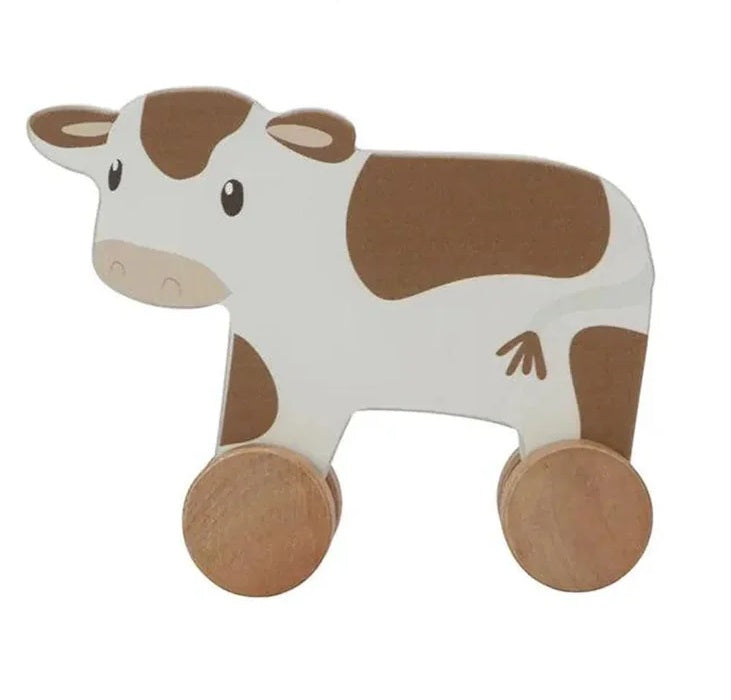 TOP DEAL Rollende Farm Kuh aus Holz | Little Dutch