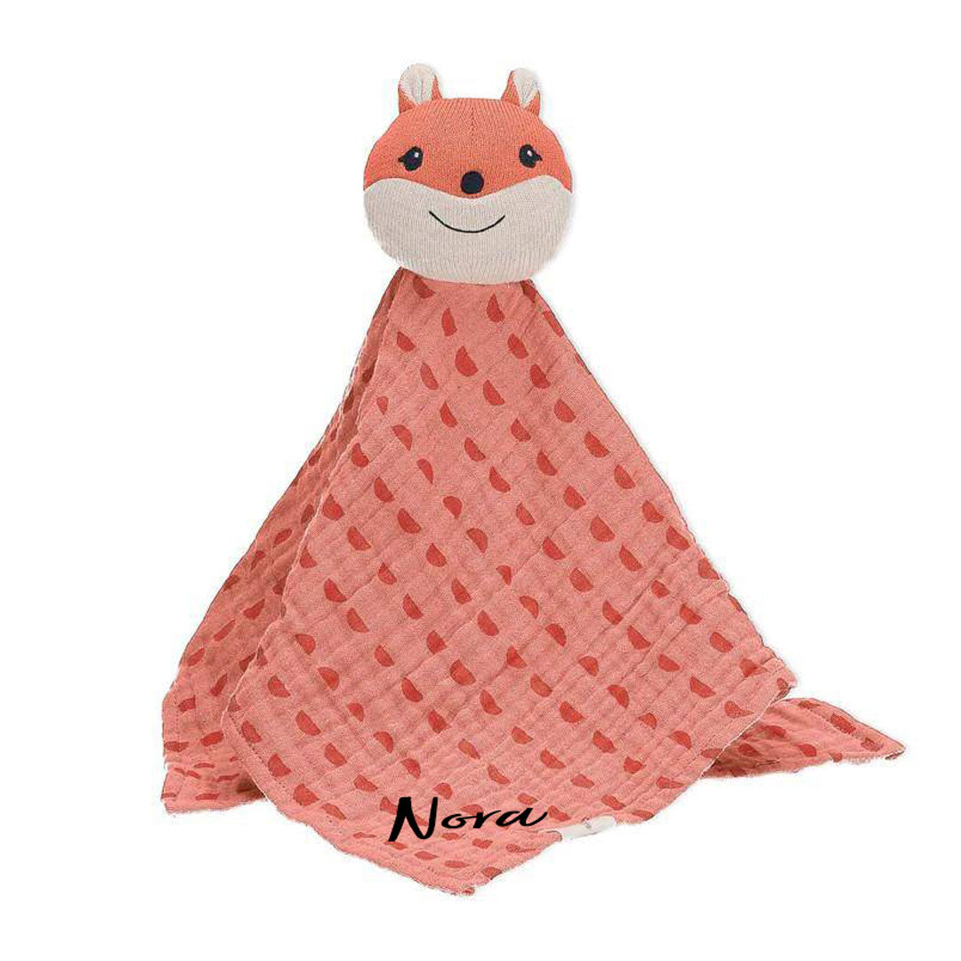Schnuffeltuch Eichhörnchen Enna, orange | Sterntaler