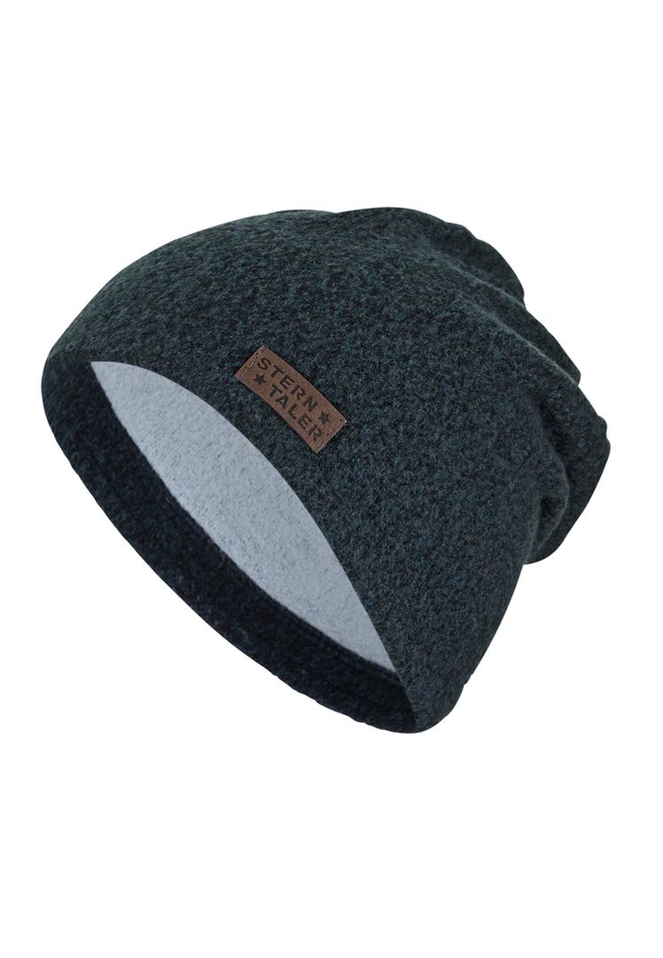 Slouch Beanie Melange maat 51 marineblauw | Sterntaler