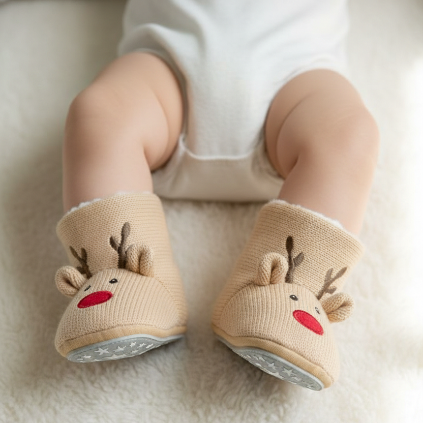 Baby reindeer boots size 20, beige | Sterntaler