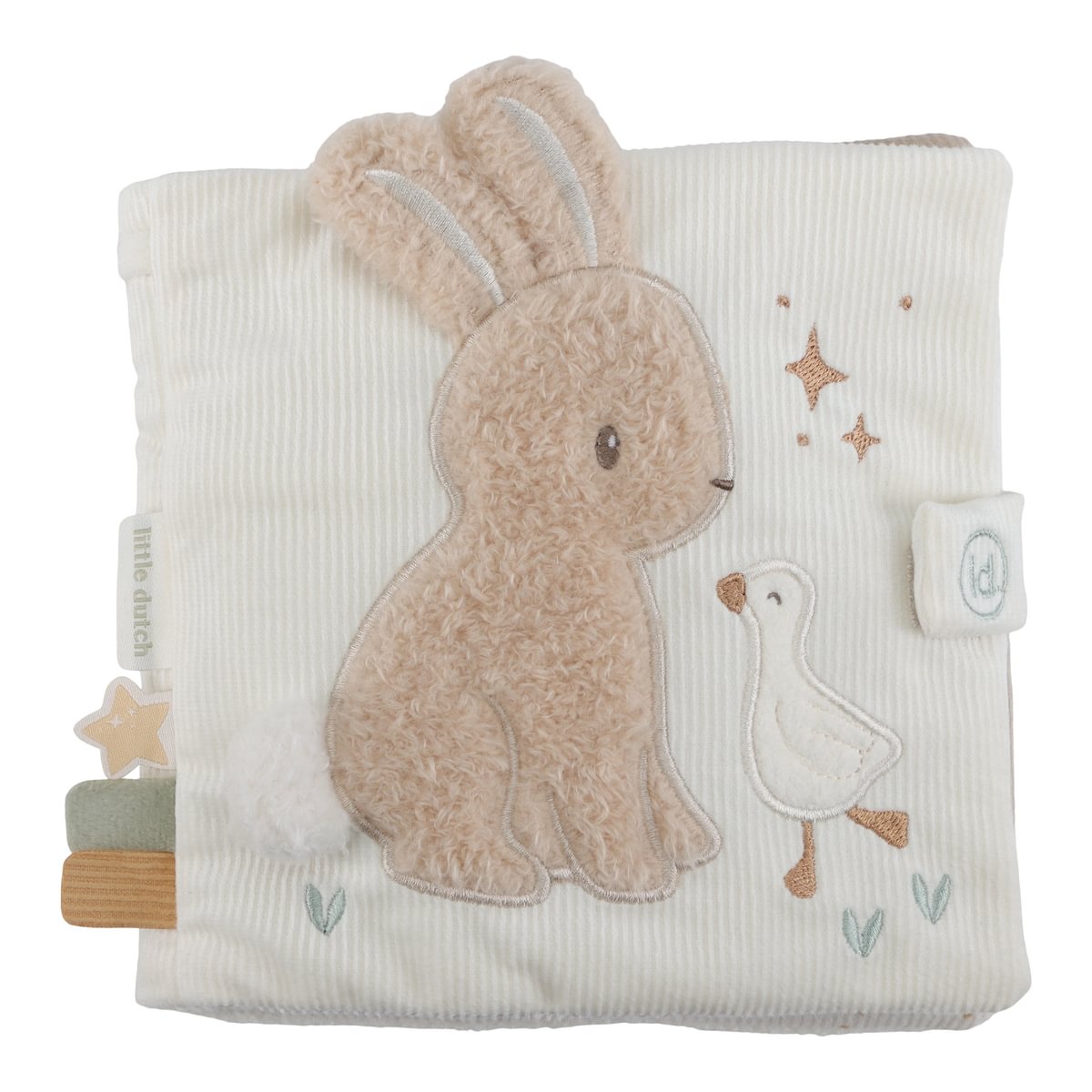 Stoffbuch mit Aktivitäten - Newborn Naturals GRS | Little Dutch