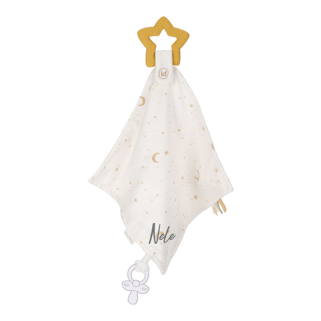 Schmusetuch mit Beißring Newborn Naturals | Little Dutch