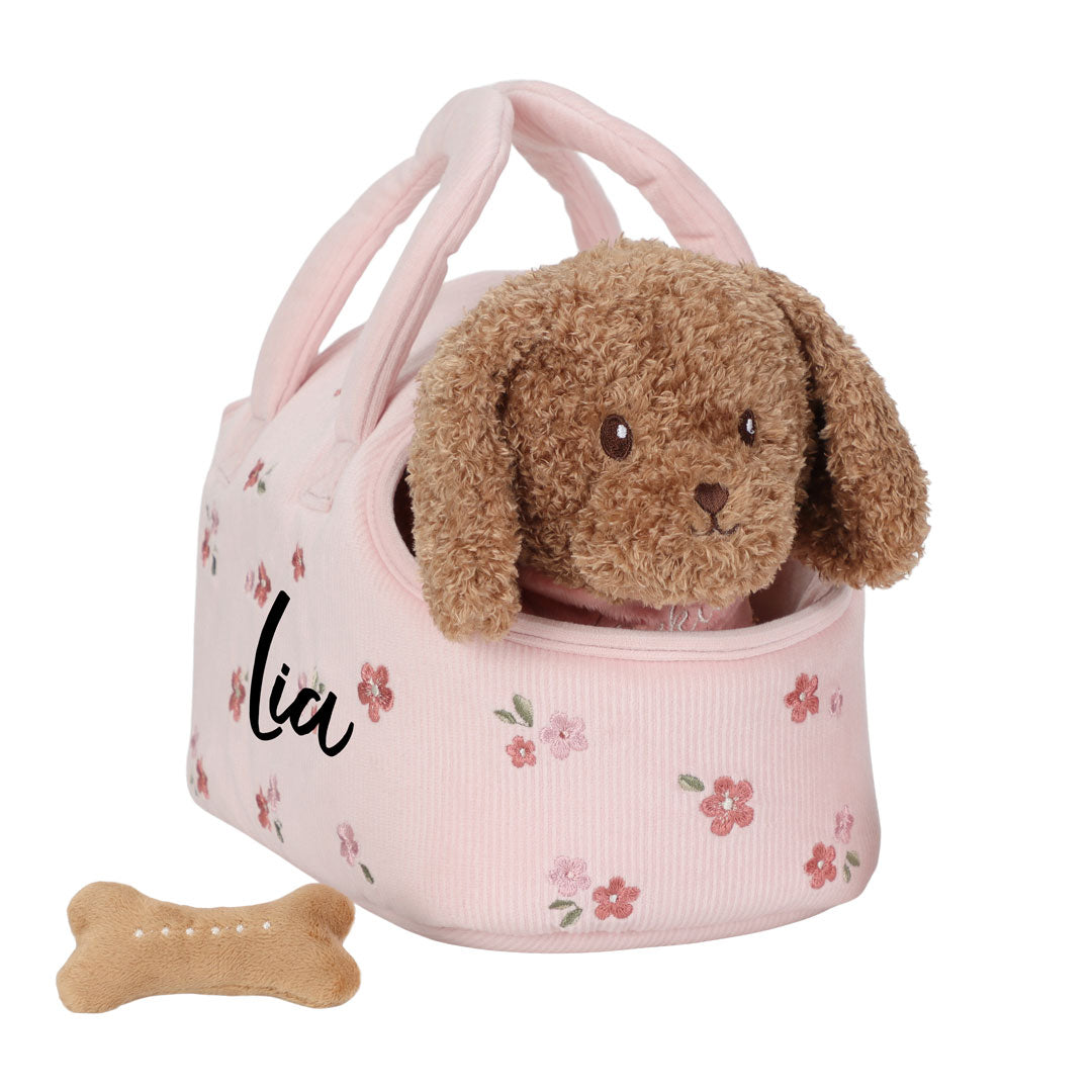 Plüschhund Jackie in Tasche GRS | Little Dutch