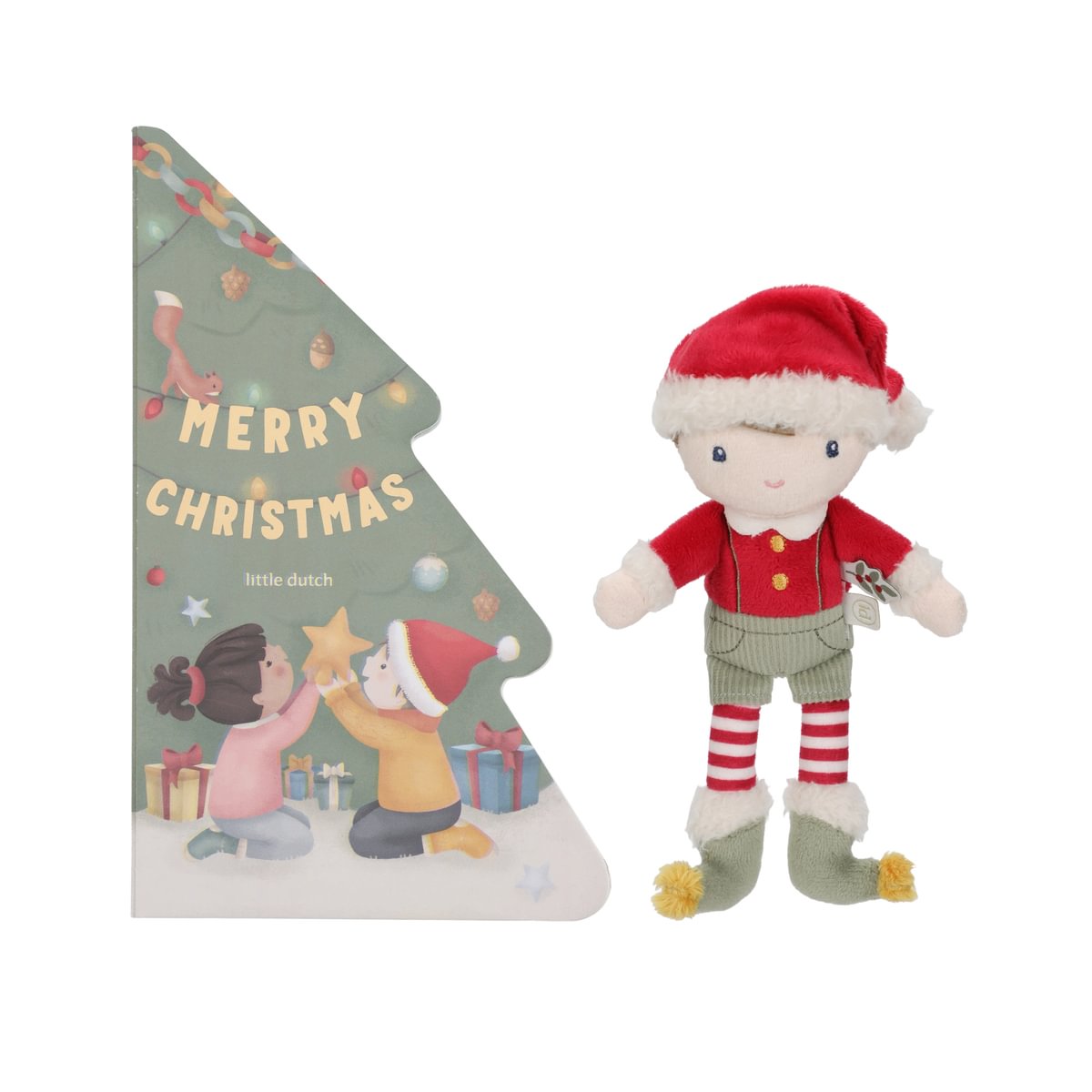 Geschenkset mit Weihnachtsbuch GRS | Little Dutch
