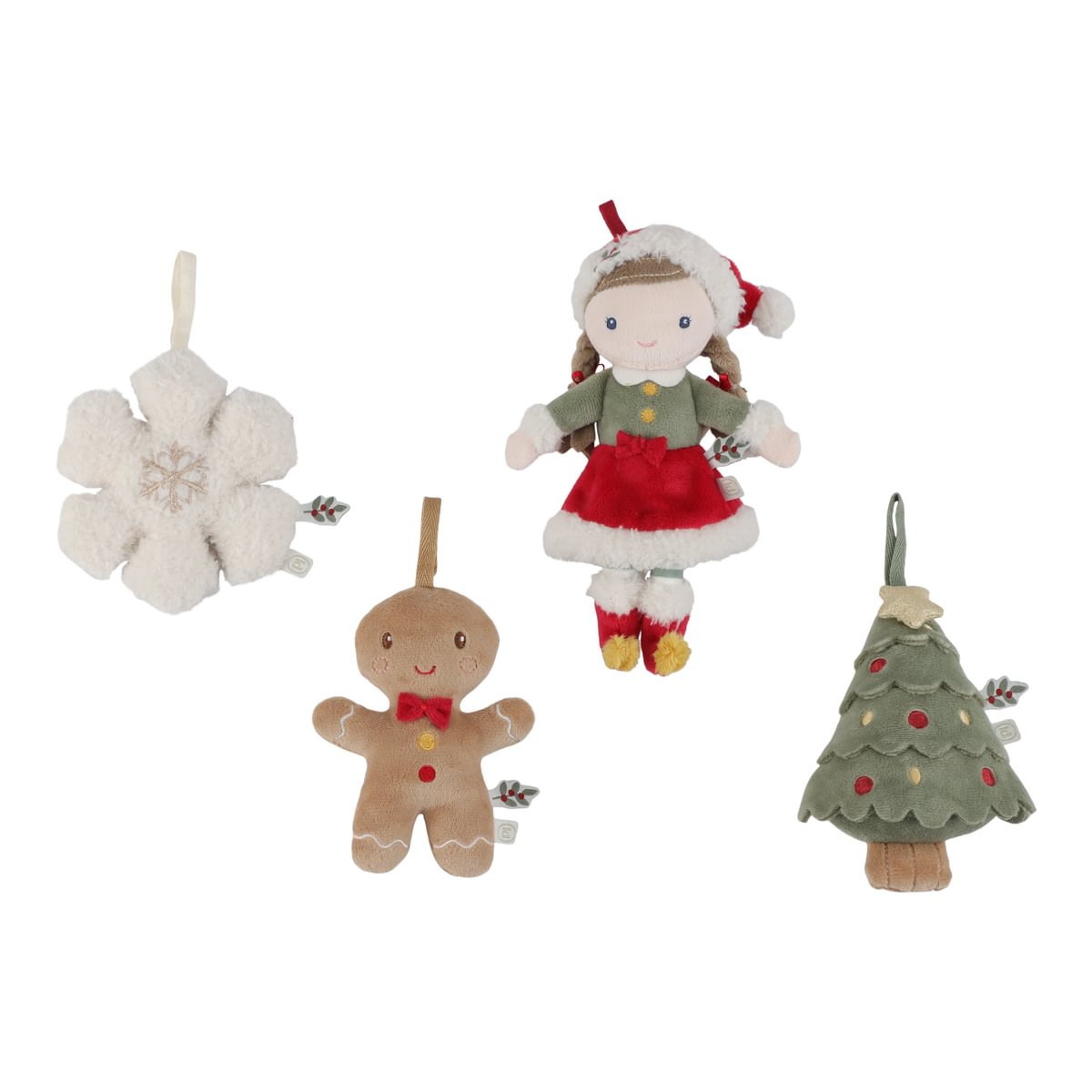 Weihnachtsanhänger Set Rosa GRS | Little Dutch