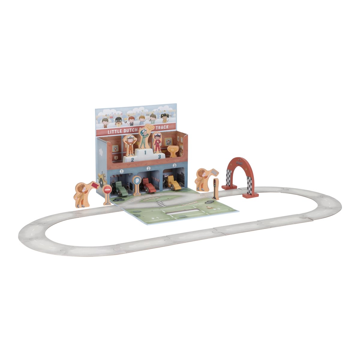 Spielkoffer mit Rennbahn | Little Dutch