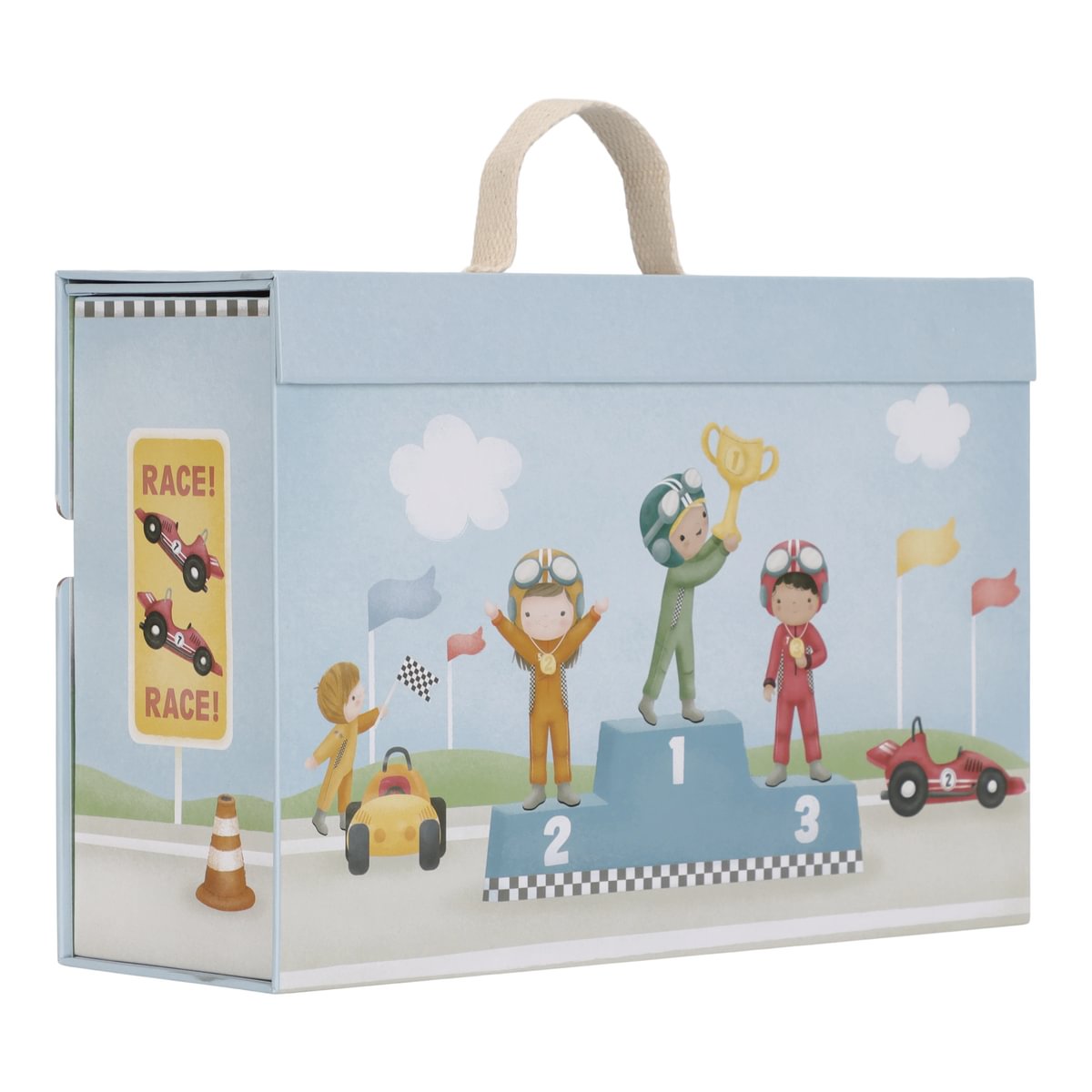 Spielkoffer mit Rennbahn | Little Dutch