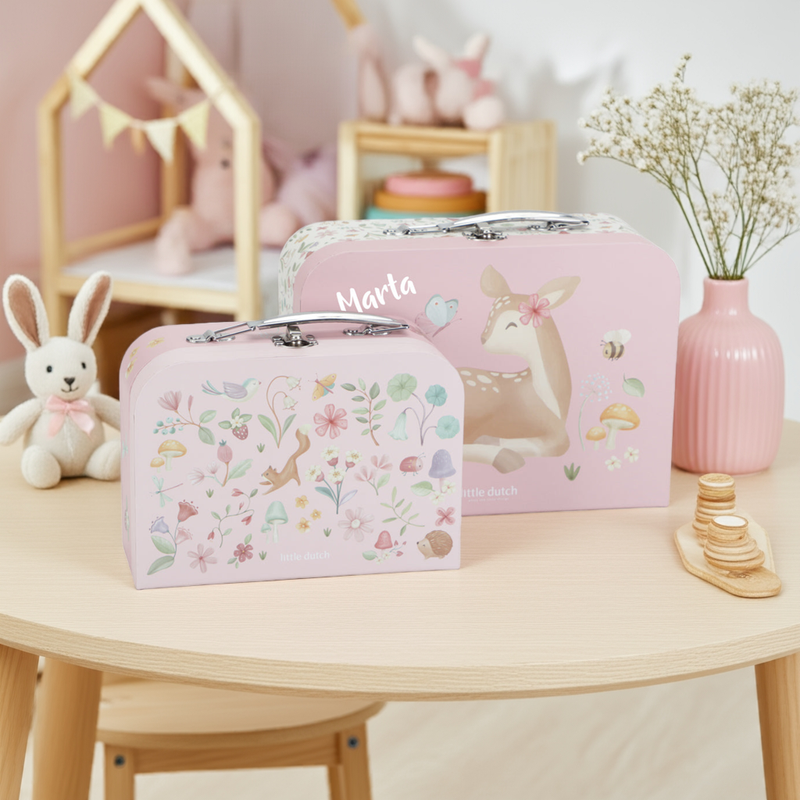 Fairy Garden luggage set, pink