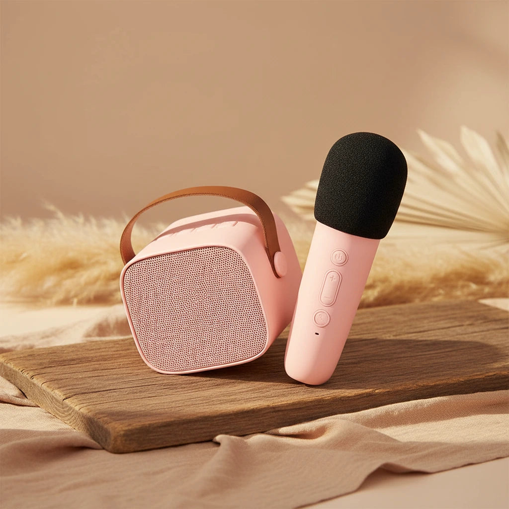 Karaoke Set - Bluetooth Speaker & Mikrofon Rose | Lalarma
