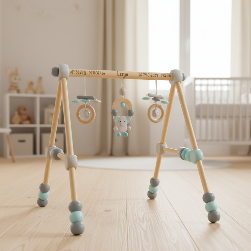 Wooden Elephant Play Arch - Height Adjustable | bieco