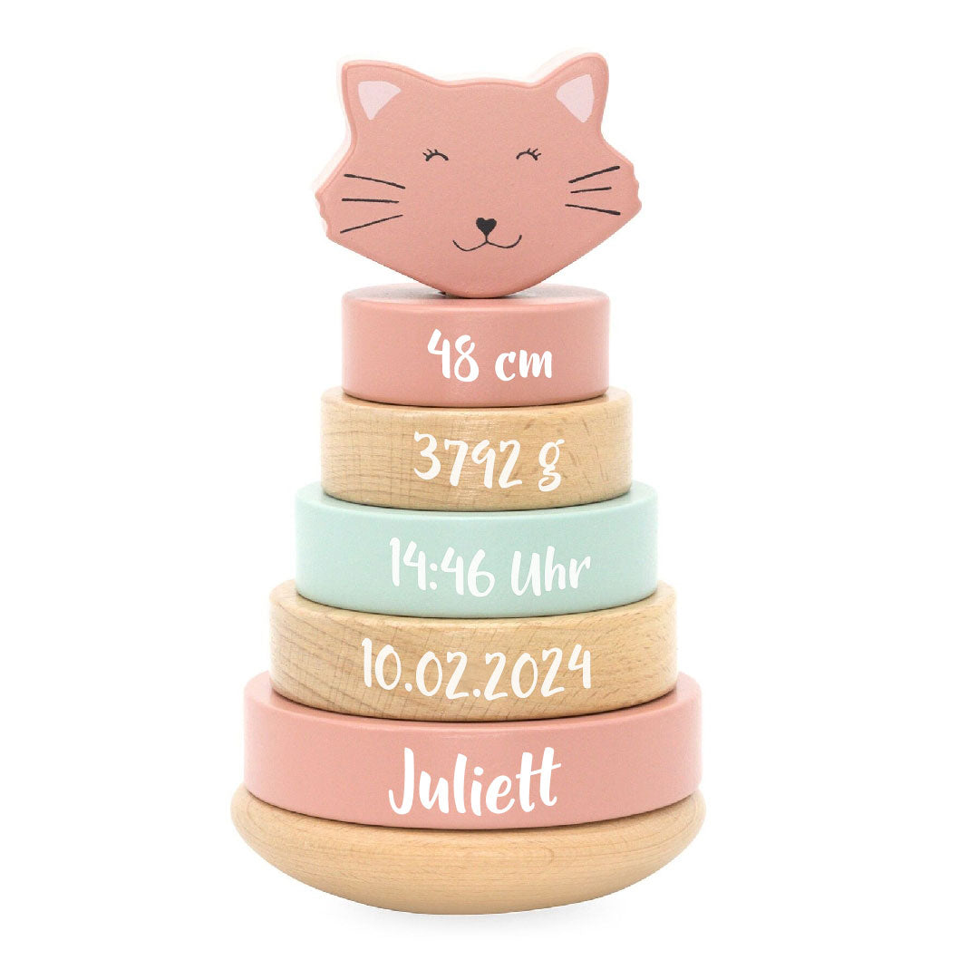 Wooden Stacking Tower - Mrs. Cat | Trixie