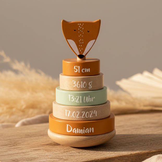 Stapelturm Herr Fuchs Holz - zur Geburt | Trixie