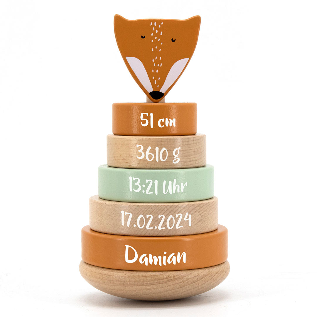 Stapelturm Herr Fuchs Holz - zur Geburt | Trixie