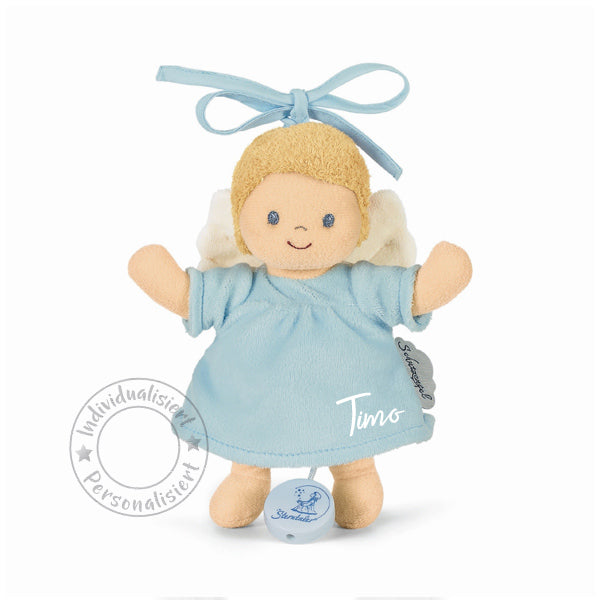Spieluhr klein Schutzengel Geschenkbox inkl. Grußkarte, blau | Sterntaler