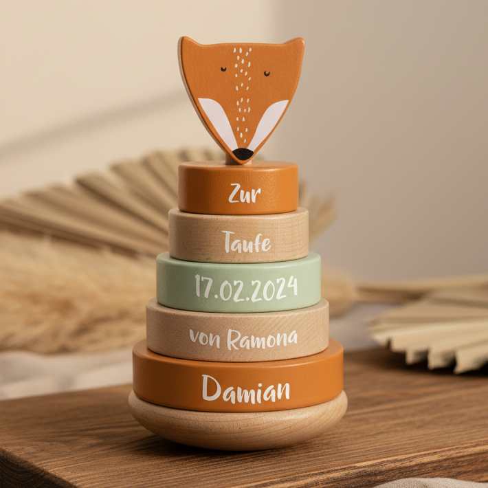 Stapelturm Herr Fuchs Holz - zur Taufe | Trixie