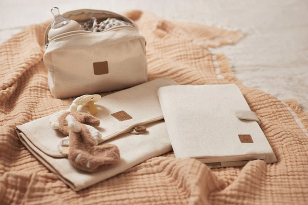 U-Heft Hülle & Mutterpasshülle Twill Sand | Jollein