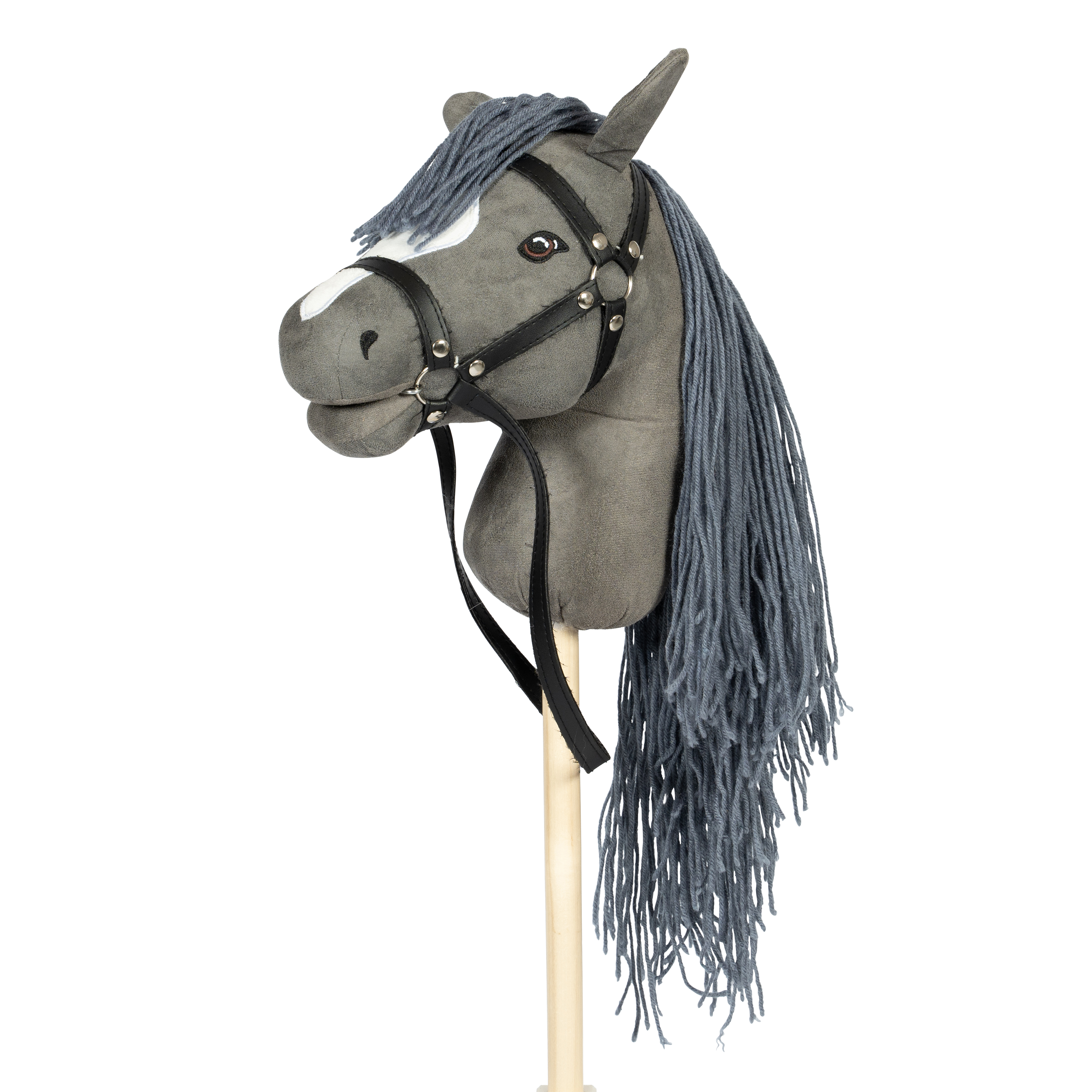 BY ASTRUP – HOBBY HORSE MIT OFFENEM MAUL (GRAU)