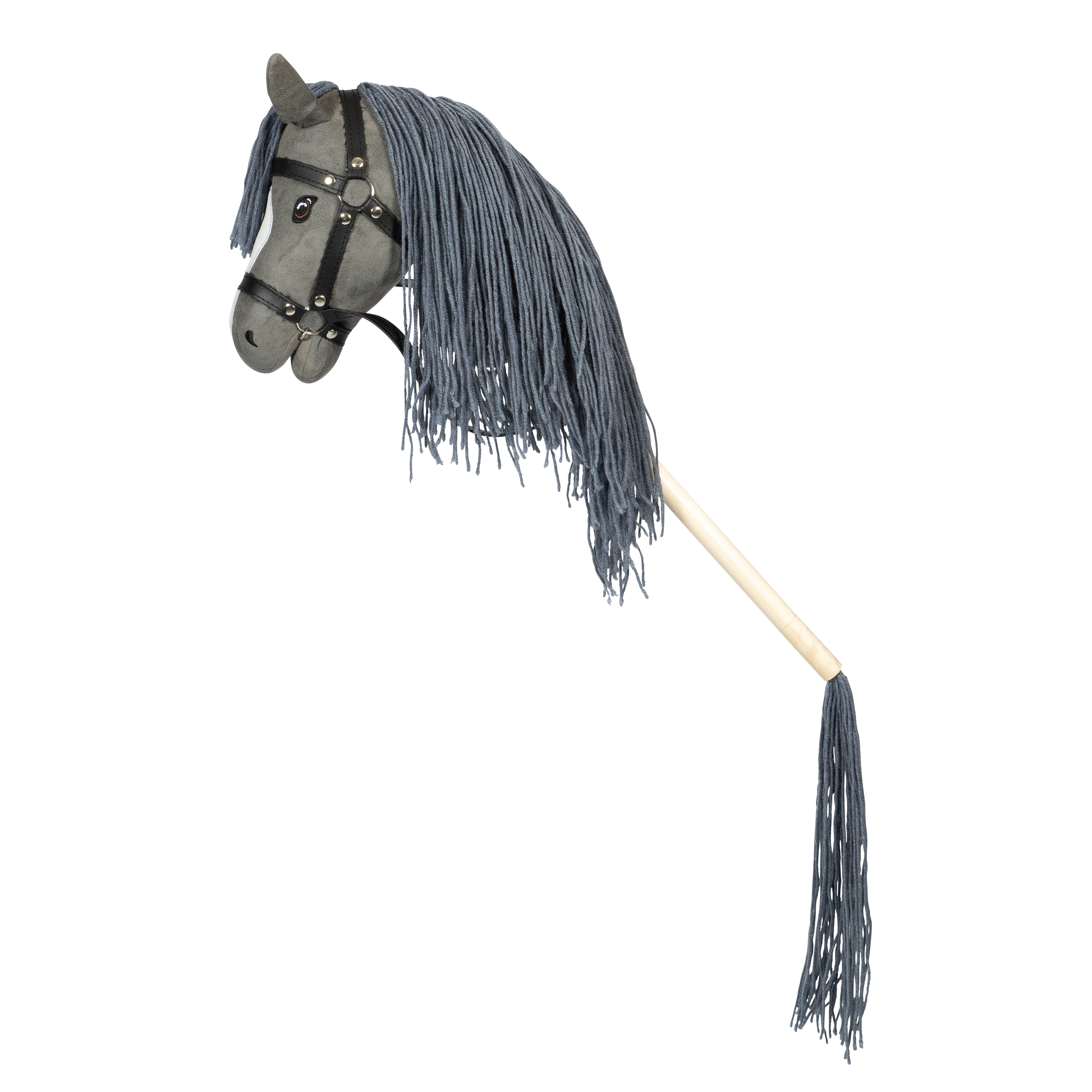 BY ASTRUP – HOBBY HORSE MIT OFFENEM MAUL (GRAU)