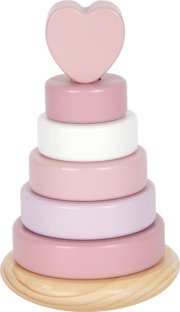 Personalisierter Stapelturm rosa - Zur Geburt | small foot by Schmatzepuffer