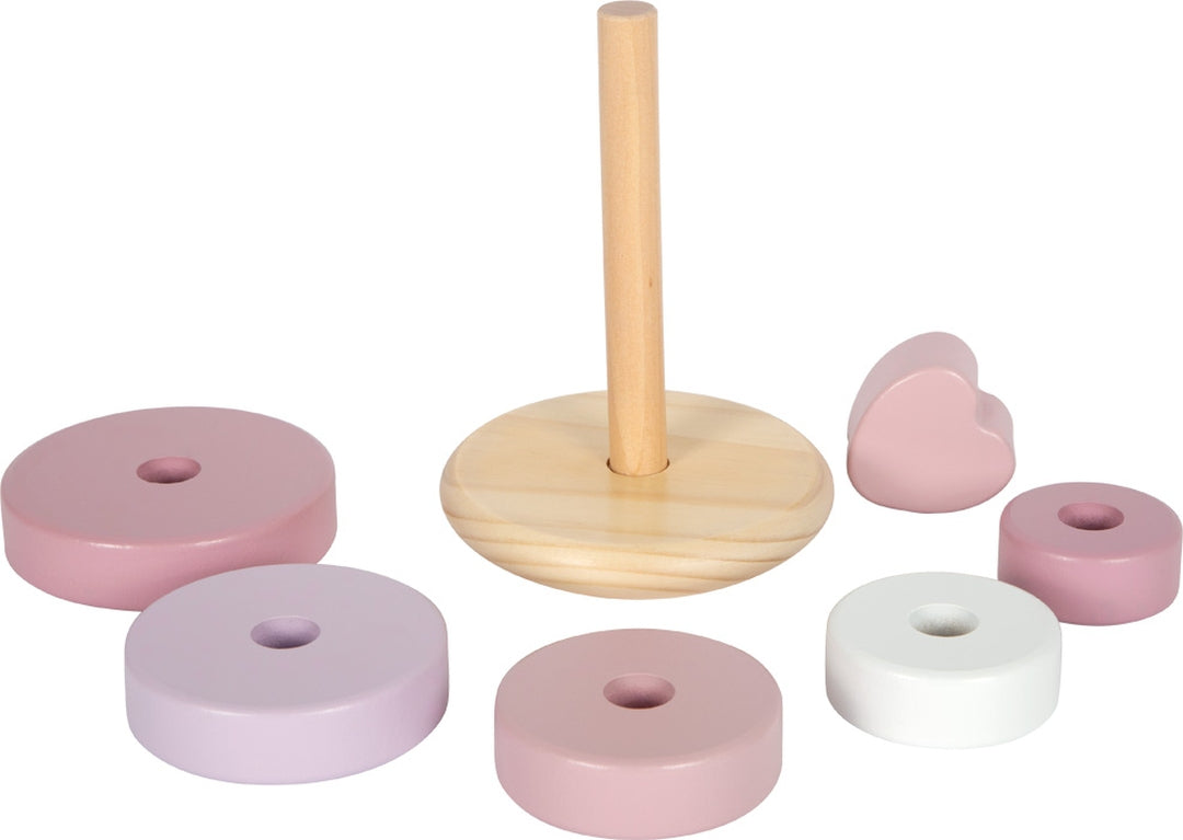 Personalisierter Stapelturm rosa - Zur Taufe | small foot by Schmatzepuffer