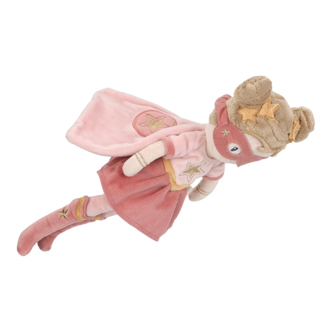 Kuschelpuppe Superheldin Rosa 35 cm | Little Dutch