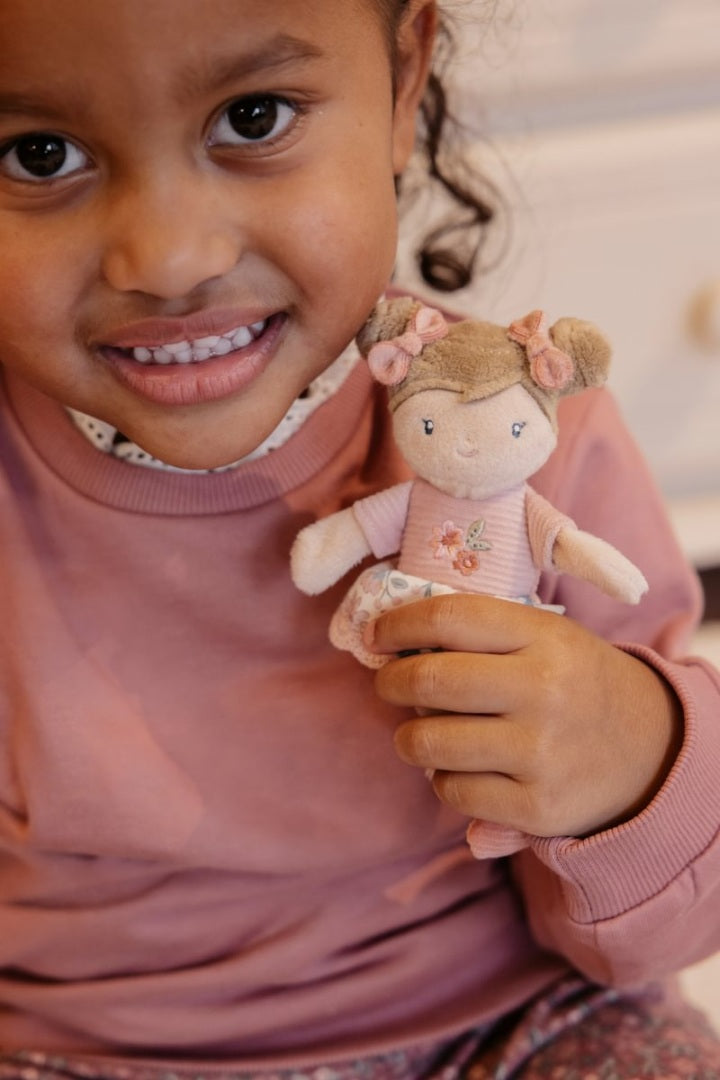 Kuschelpuppe Rosa 10 cm | Little Dutch