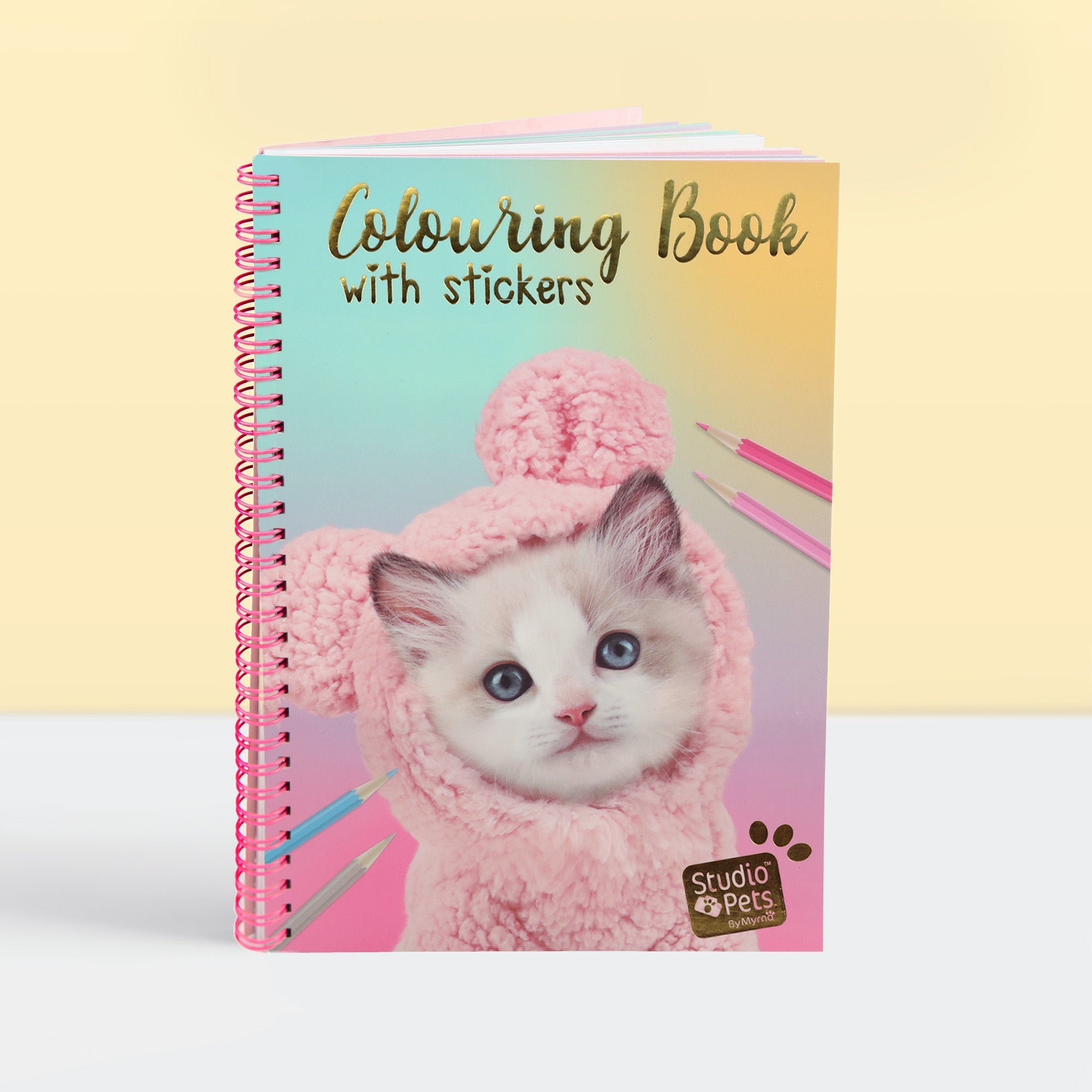 STUDIO PETS – MALBUCH "KITTEN" (A5) MIT STICKERN