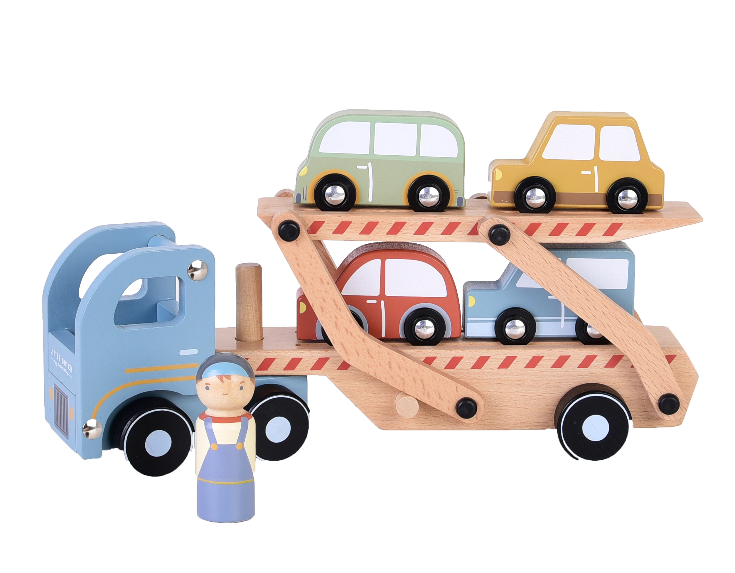 L'essentiel du transporteur de voitures en bois | Little Dutch