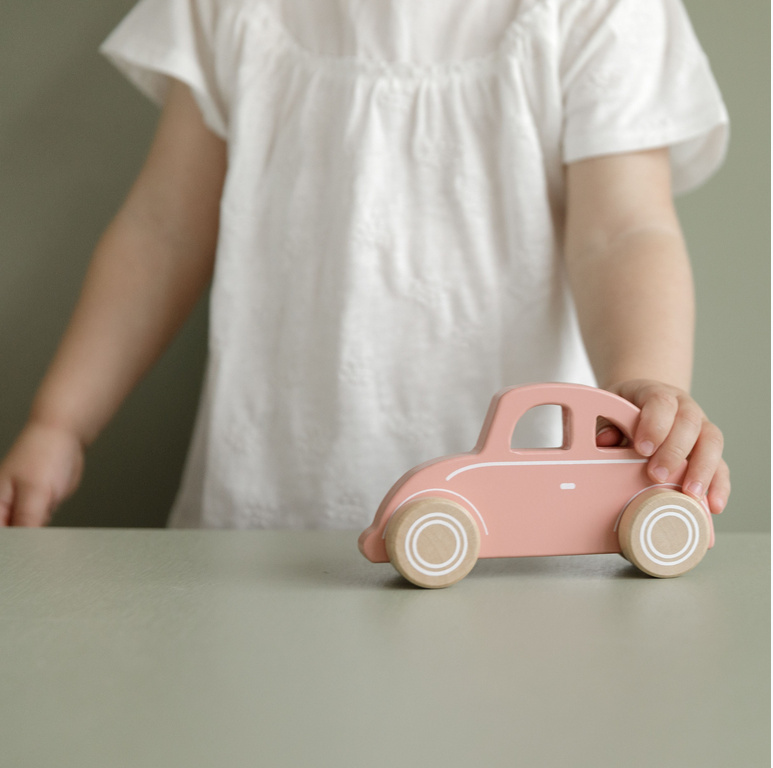 Auto Holz Pink / Rosa | Little Dutch