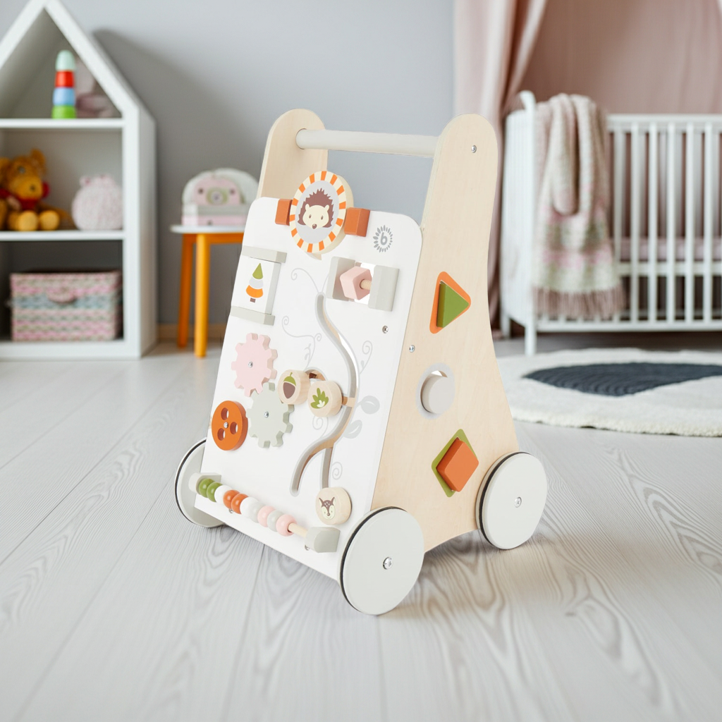 Wooden Walker with Forest Animals | bieco