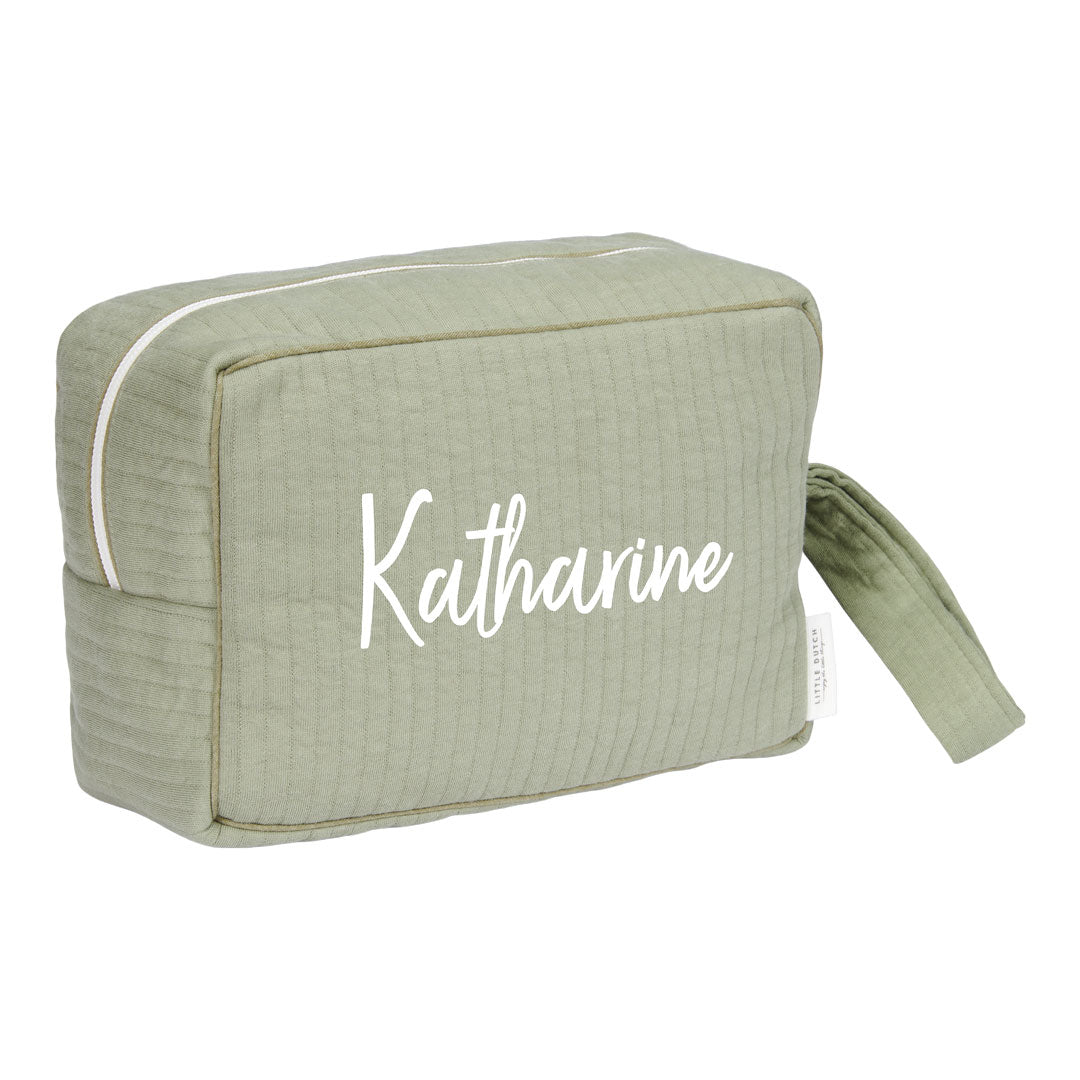 Baby-Pflegetasche Groß - Pure Olive | Little Dutch