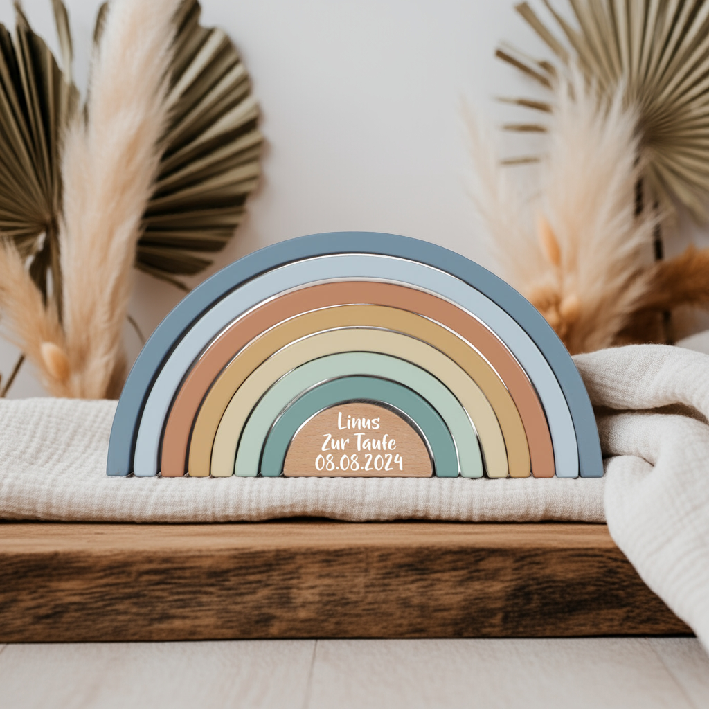 Stapel-Regenbogen Forest Friends "Zur Taufe" | Little Dutch