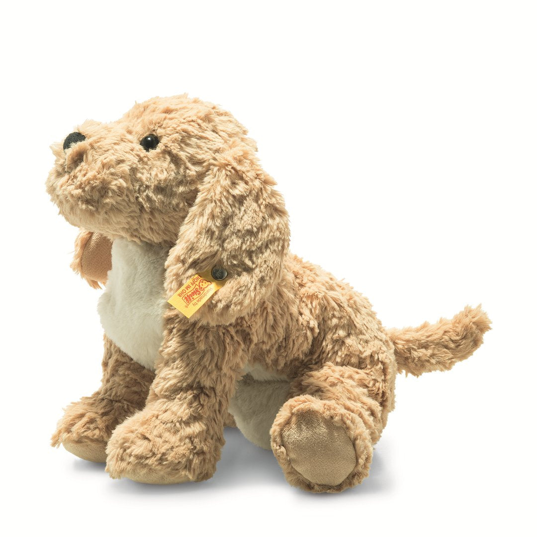 Kuscheltier Hund Berno liegend, 26 cm, beige | Steiff