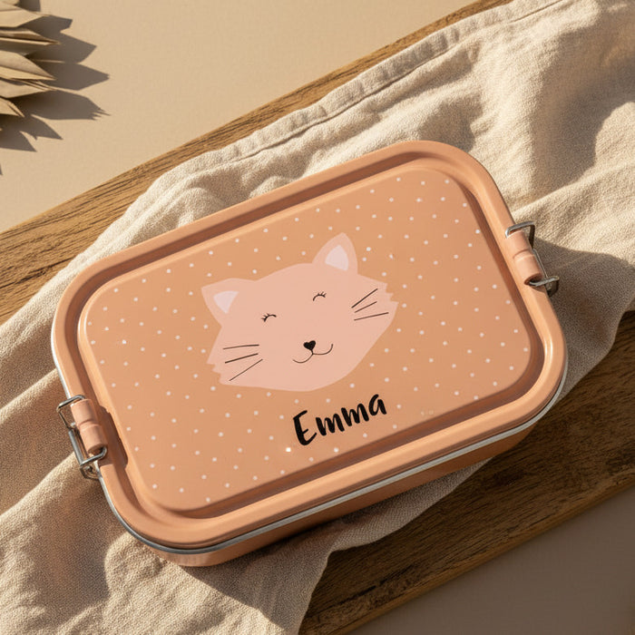 Personalized lunchbox with name for kindergarten children