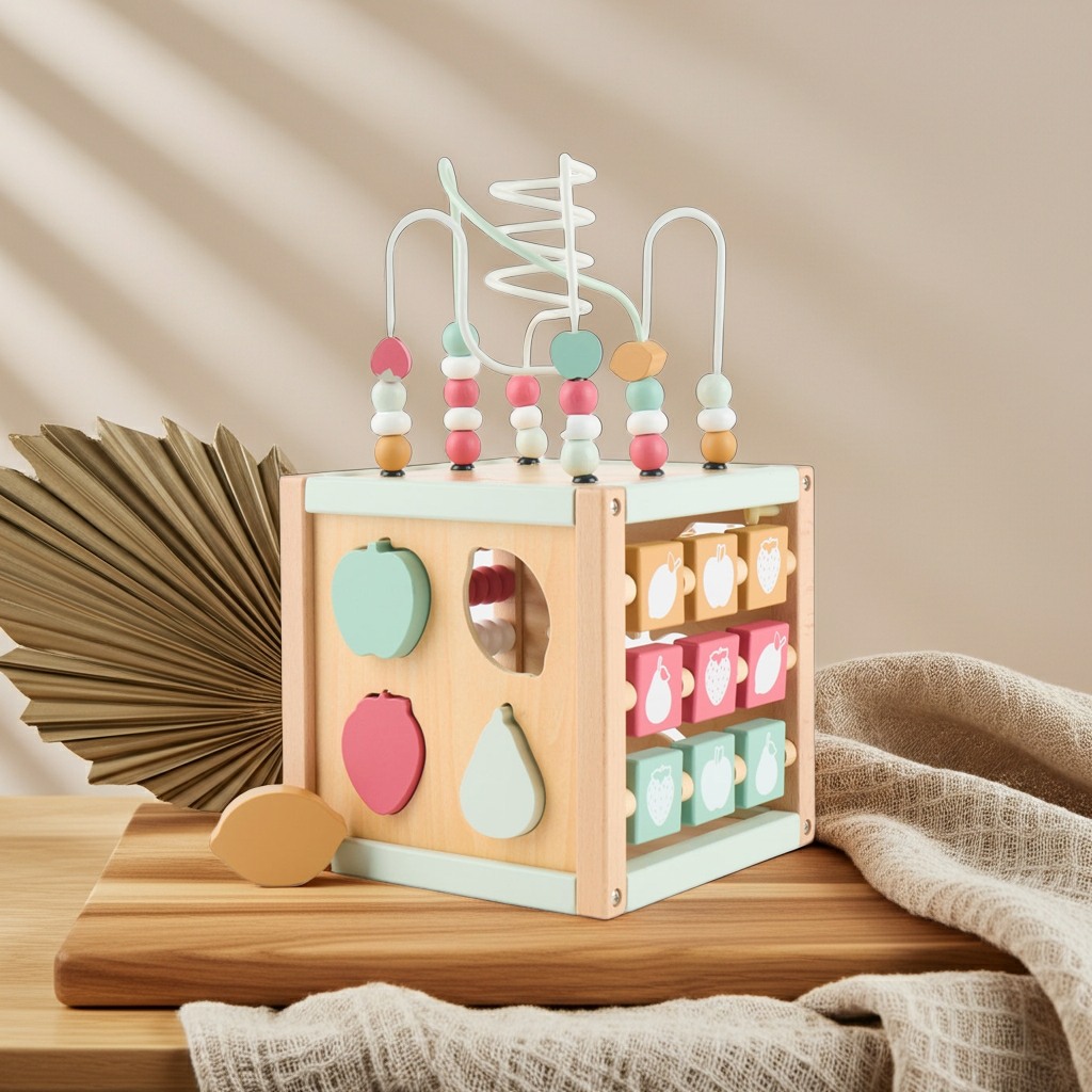 Motorikwürfel Berry Holz | bieco