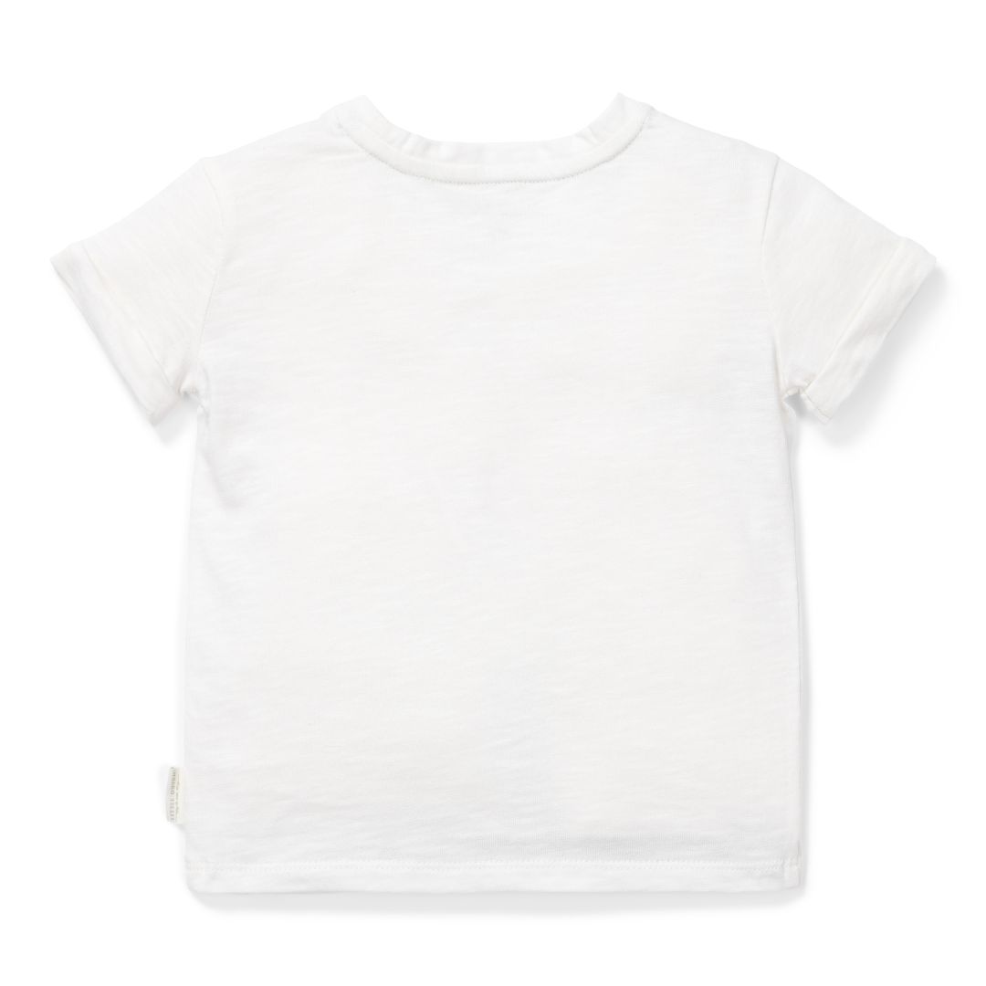 T-Shirt short sleeve white Little Farmer | Little Dutch