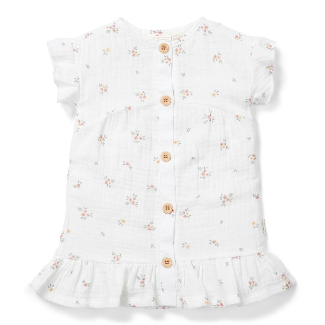 Kleid kurzarm White Meadows | Little Dutch