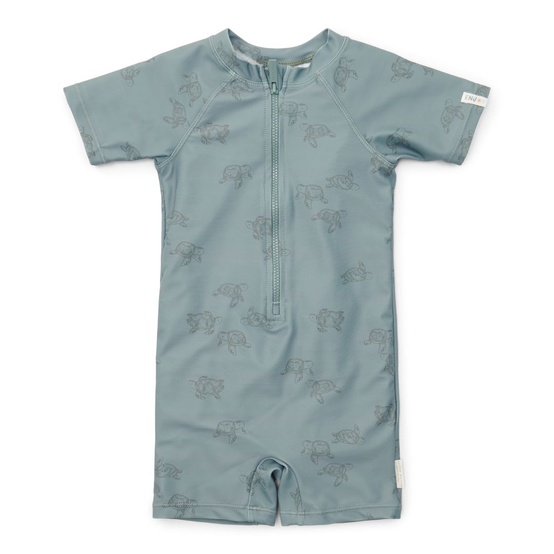 Turtle Island badpak met korte mouwen | Little Dutch