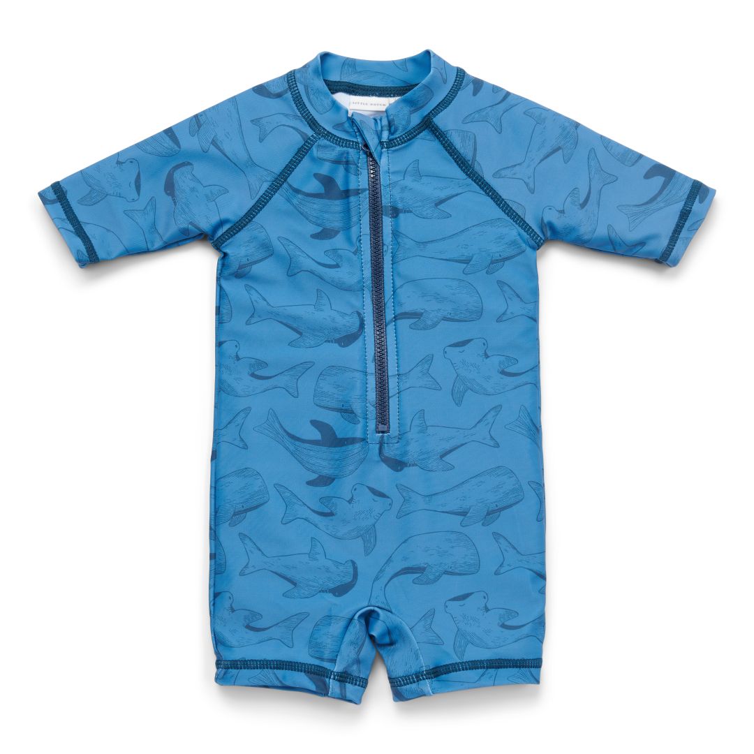 Sea Life badpak met korte mouwen | Little Dutch