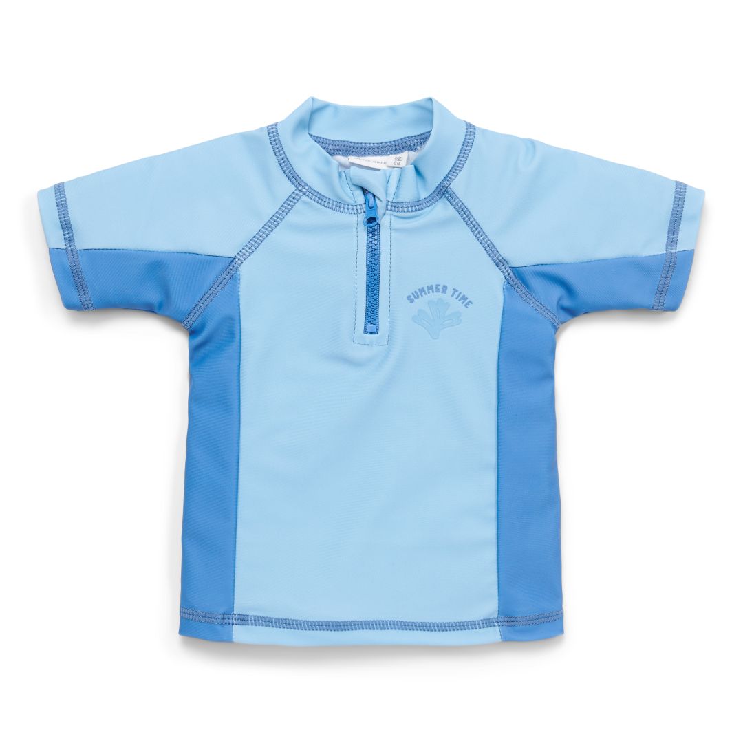 Zwemshirt met korte mouwen Blue Whale | Little Dutch