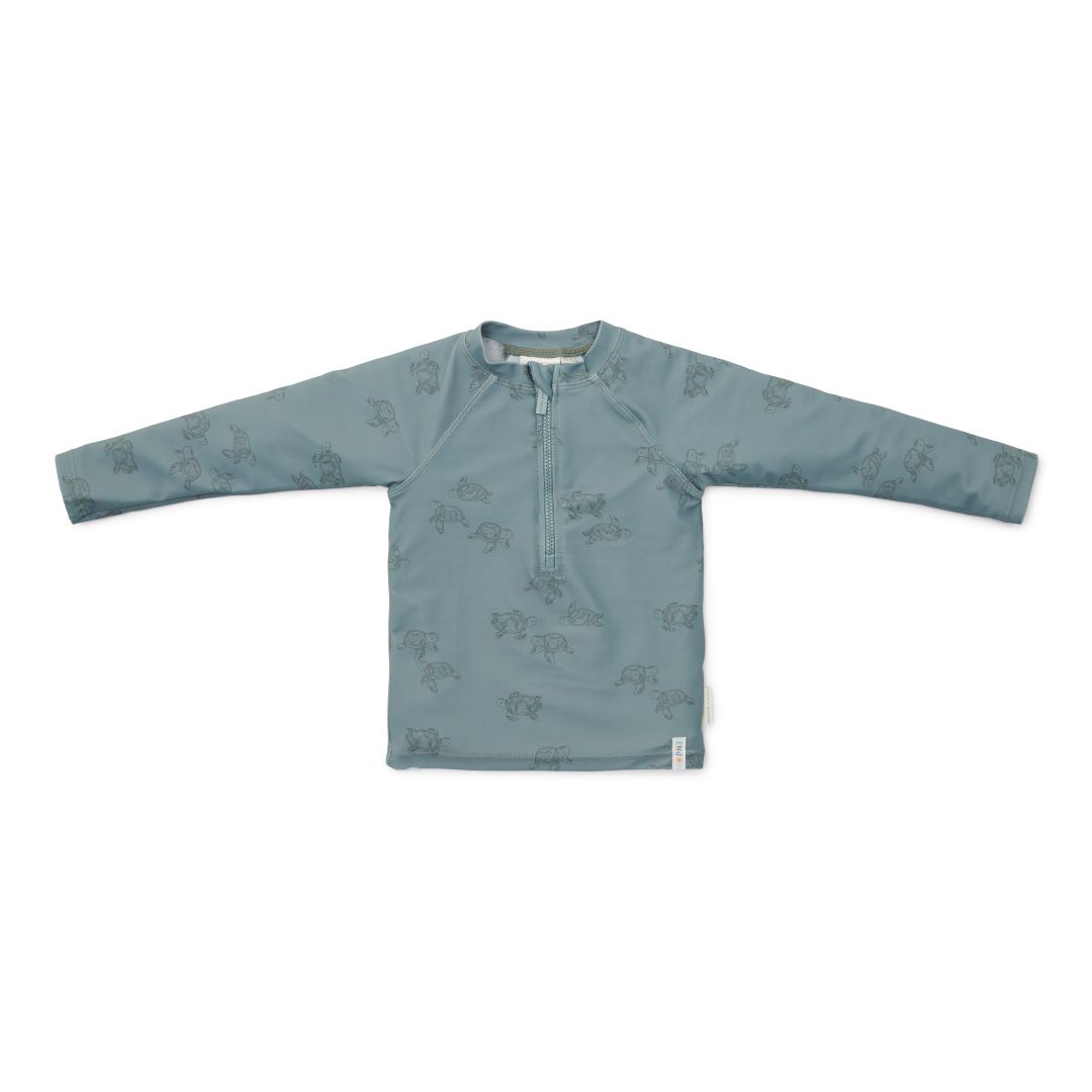 Bade-T-Shirt langarm Turtle Island | Little Dutch