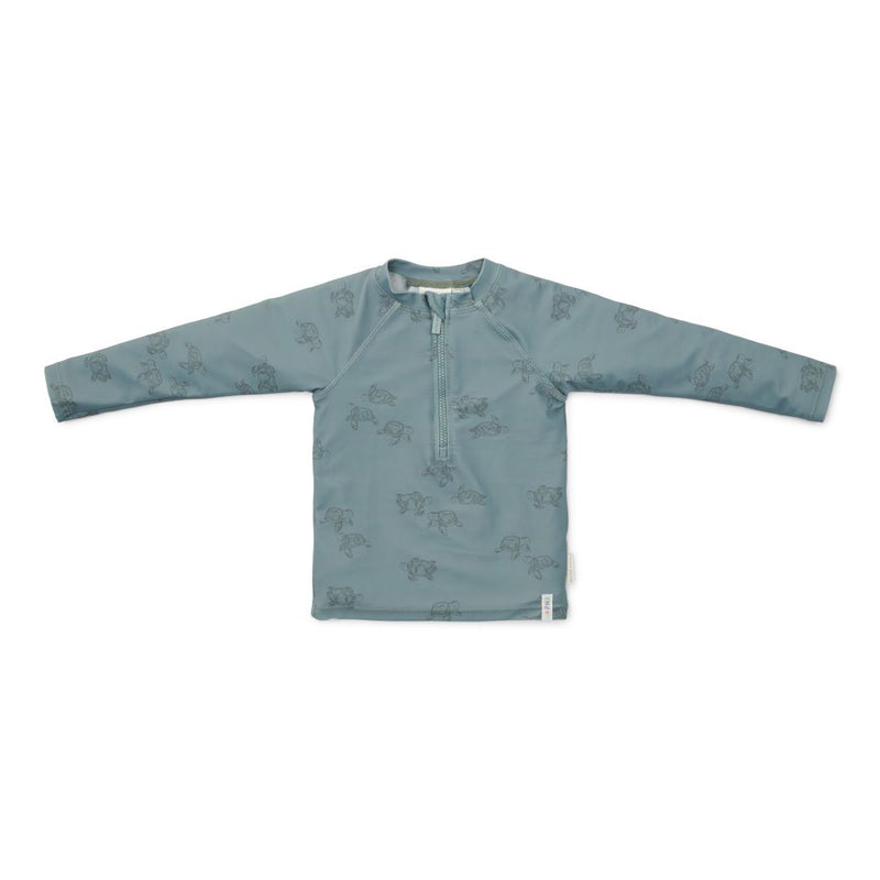 Bade-T-Shirt langarm Turtle Island | Little Dutch