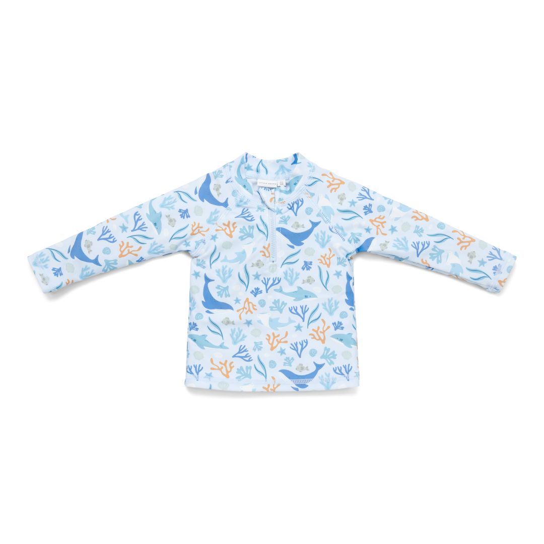 Langmouw zwemshirt Ocean Dreams Blauw | Little Dutch