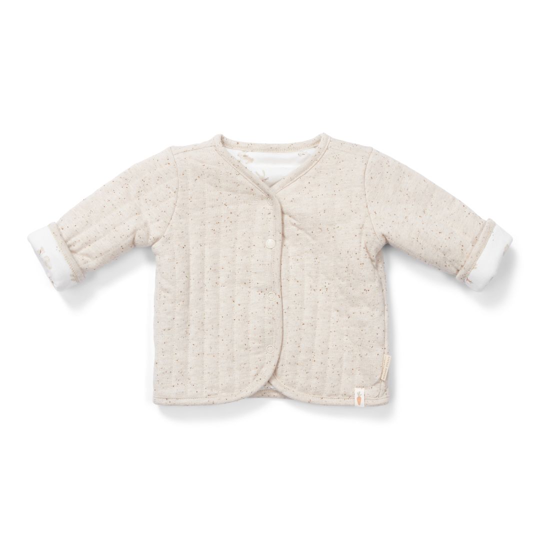 Reversible jacket Baby Bunny/Nappy Sand | Little Dutch