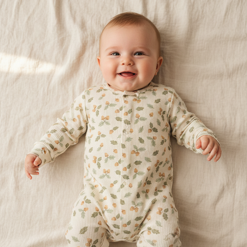 Einteilige Pyjamas Acorns & Leaves - Nightwear | Little Dutch