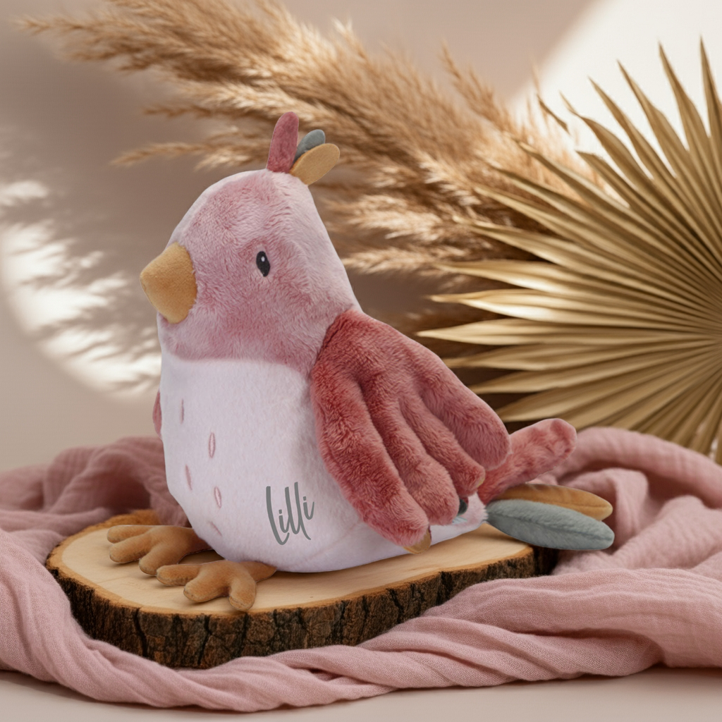Kuscheltier Vogel Flowers & Butterflies | Little Dutch