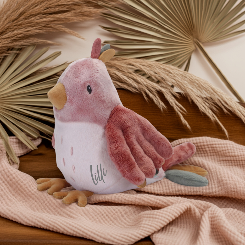 Kuscheltier Vogel Flowers & Butterflies | Little Dutch