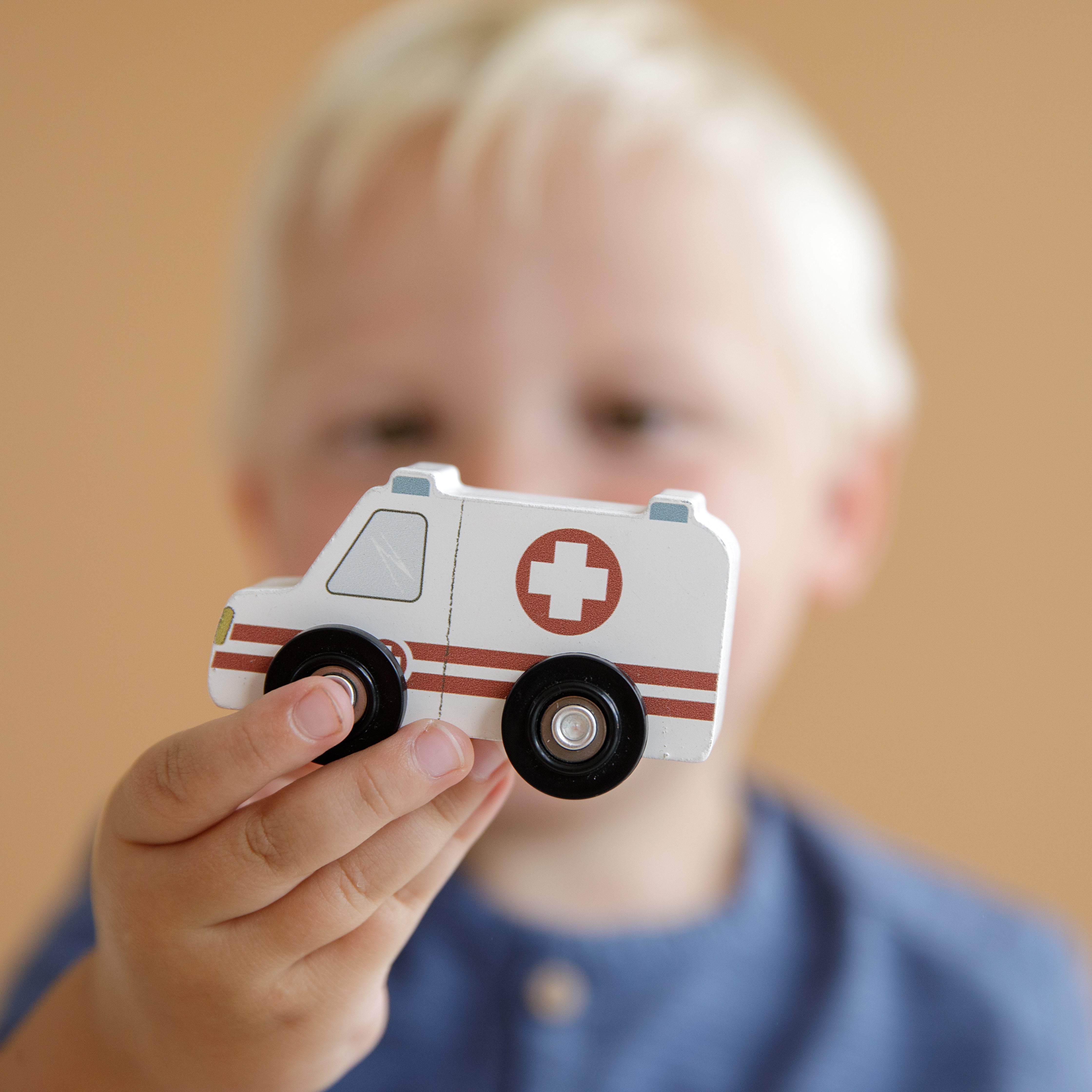 Holz-Eisenbahn Erweiterung - Fahrzeug-Set, Pur | Little Dutch