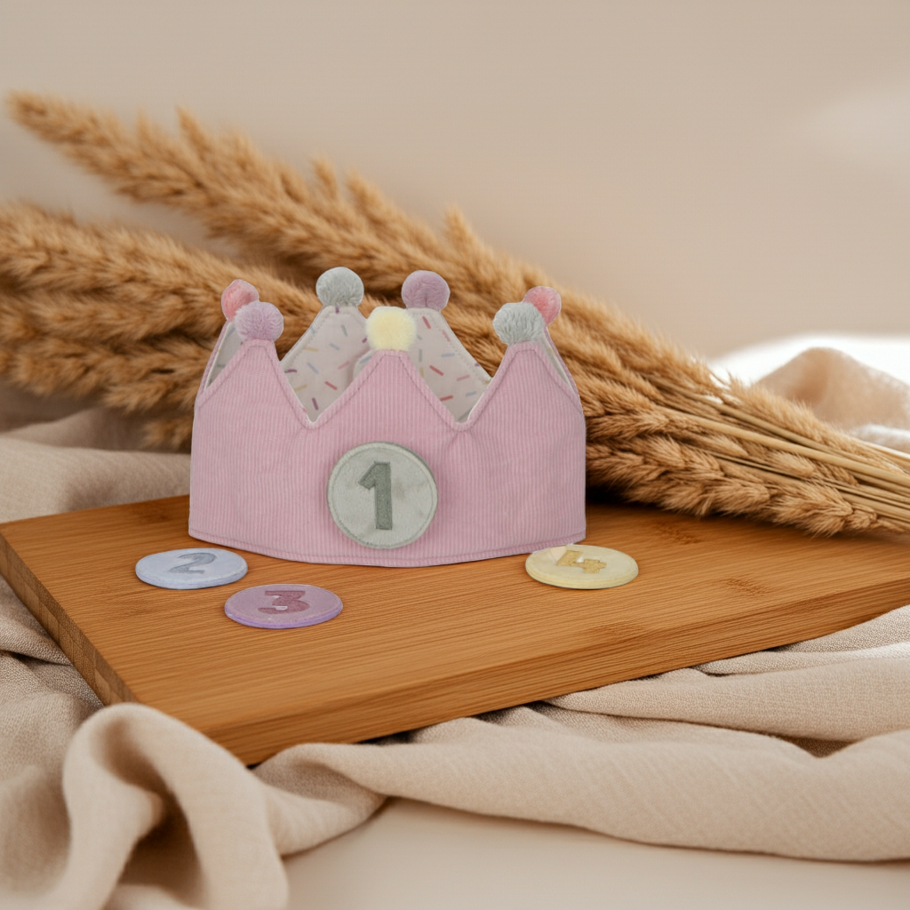Geburtstagskrone Kindergeburtstag Pink | Little Dutch