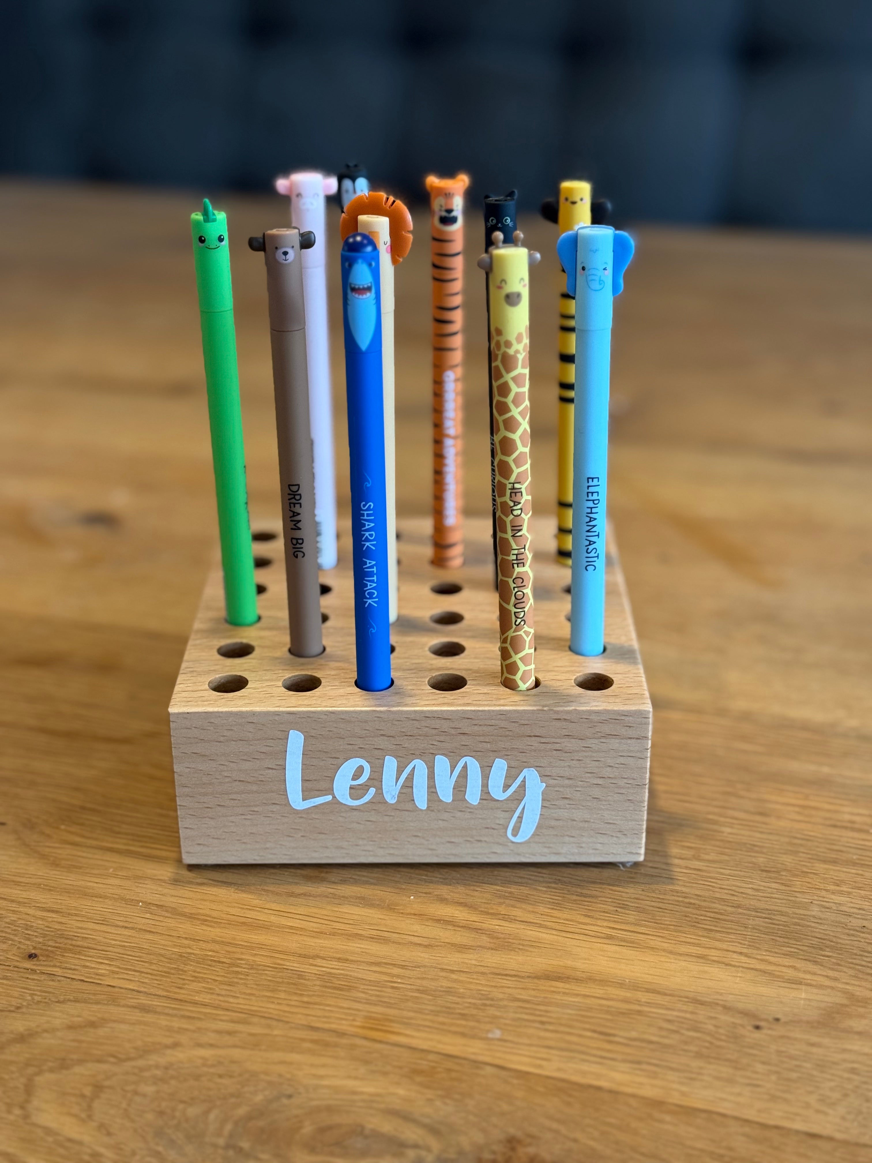 Porte-stylo en bois personnalisé, compatible avec les stylos Legami et autres | Smack Buffer
